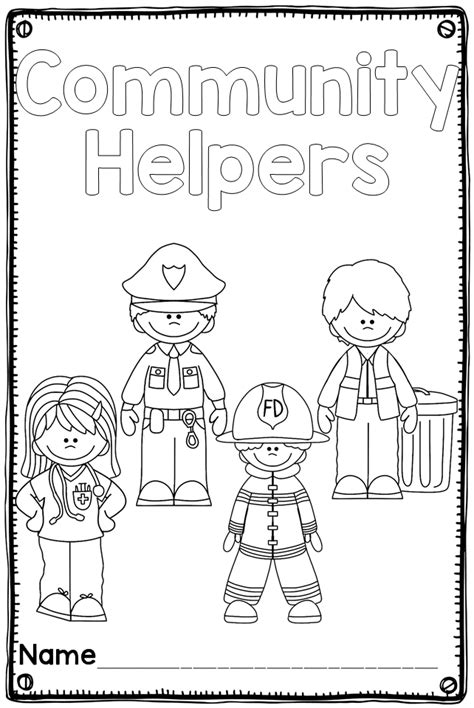 community helpers coloring sheets